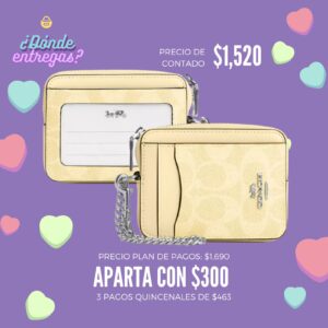 Bolso Coach Amarillo Mini